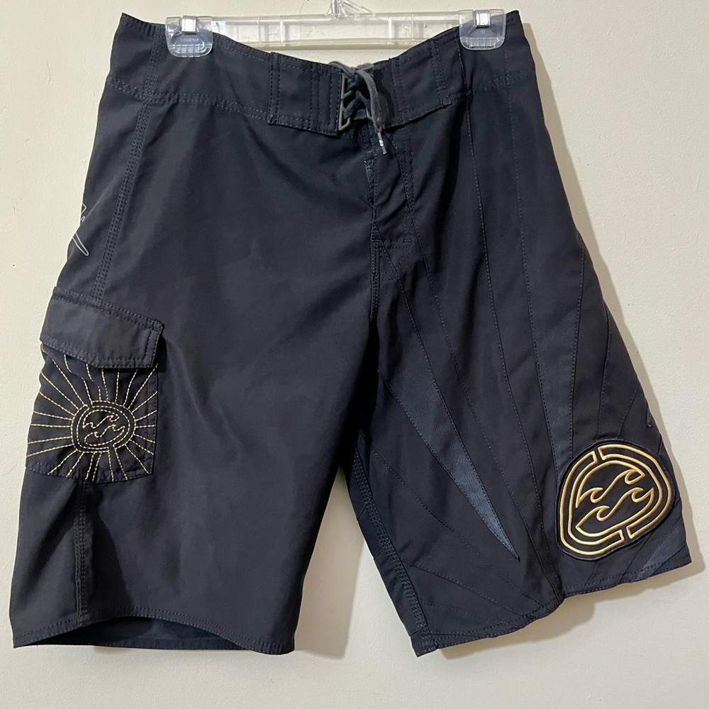 BILLABONG ANDY IRONS PLATINUM RISING SUN SIZE 33 BOARD SURF SHORTS